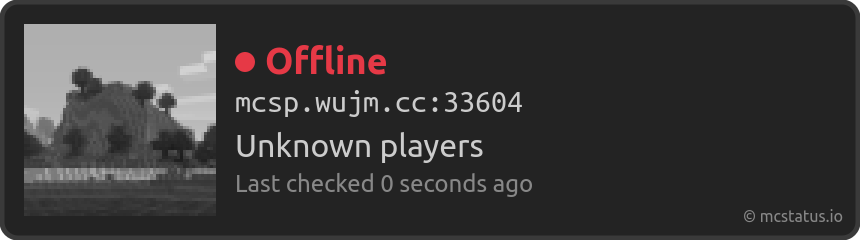 mcsp.wujm.cc:33604 状态